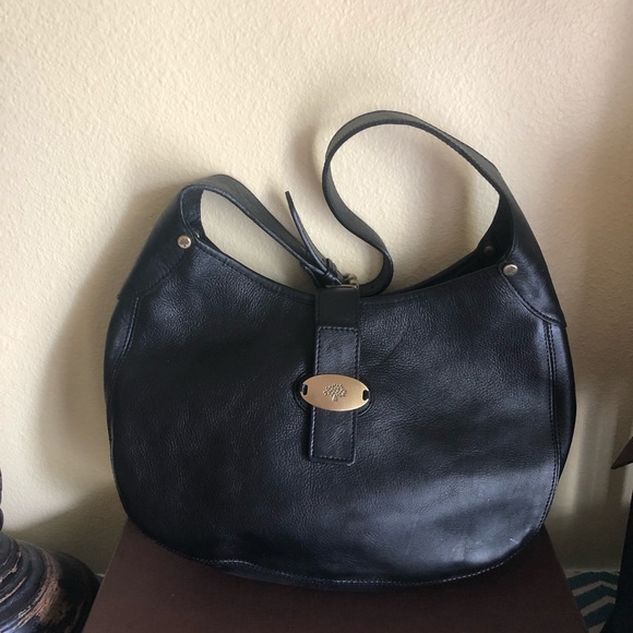 mulberry hobo bag black